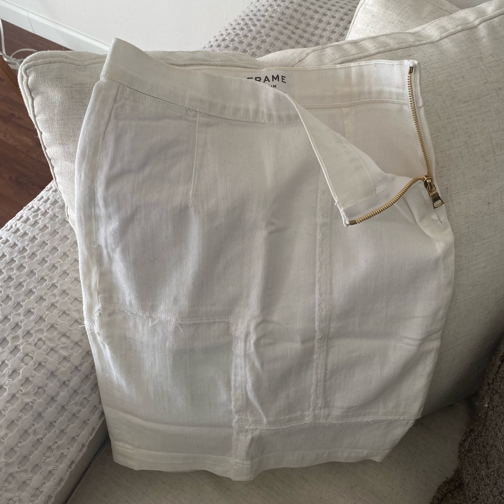 Midi Patchwork Denim Skirt